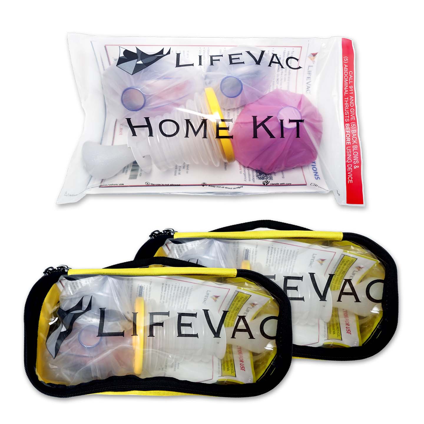 LifeVac 1 Home Kit 2 Travel Kit Bundle - Image 4